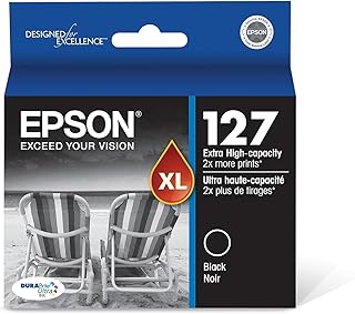 Оригинальный струйный картридж Epson T127120 DURABrite Ultra 127 сверхвысокой емкости, черный (T127120)
