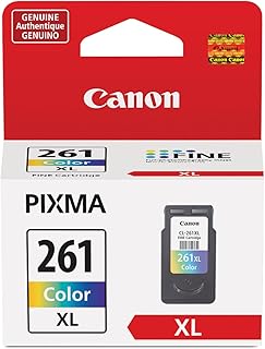 Оригинальный цветной чернильный картридж Canon CL-261 XL, совместимый с принтерами TS5320/6420/6420a, TR7020/7020a.