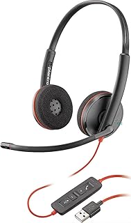 Plantronics - Blackwire 3220 - Проводная стереогарнитура с двумя наушниками и микрофоном на штанге - USB-A для подключения к ПК и/или Mac