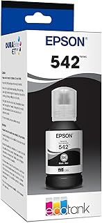 Чернила EPSON 542 EcoTank в сверхбольшой емкости, черные (T542120-S). Совместимы с принтерами EcoTank Pro ET-5150, ET-5170, ET-5180, ET-5800, ET-5850, ET-5880, ET-16600, ET-16650.