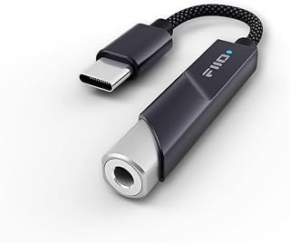 FiiO KA11 USB C — 3,5 мм аудиоадаптер 32 бит/384 кГц, USB Type C Dongle HiFi ЦАП-усилитель для Android/iOS/Windows/Mac (черный, TC)