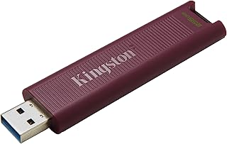 Высокопроизводительный USB-накопитель Kingston DataTraveler Max Type-A 256 ГБ, USB 3.2 Gen 2, скорость до 1000 МБ/с, конструкция с выдвижной крышкой, DTMAXA/256GB