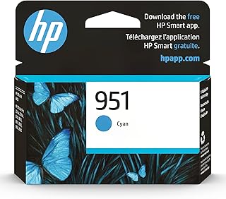 Картридж с голубыми чернилами HP 951 для принтеров HP | Совместим с сериями принтеров: OfficeJet 8600, Pro 251dw, 276dw, 8100, 8610, 8620, 8630 | Подходит для программы Instant Ink | CN050AN