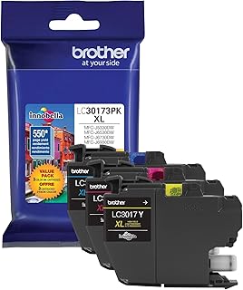 Набор из 3 картриджей Brother LC30173PK с увеличенным ресурсом (голубой/пурпурный/желтый) для принтера Brother.