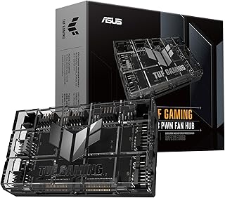 ASUS TUF Gaming ARGB PWM Fan Hub (подключает шесть корпусных вентиляторов, имеет PWM-разъем для вентиляторов и RGB-подсветку, четкие индикаторы питания и работы, стабильная поддержка питания от двух портов SATA)