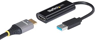 Адаптер StarTech.com USB 3.0 — HDMI, преобразователь USB в HDMI для монитора под Windows, 1080P, TAA (не поддерживает macOS/ChromeOS/Linux)