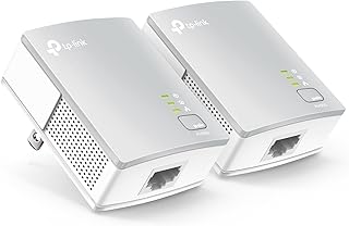 Комплект сетевого адаптера TP-Link AV600 Powerline Ethernet — гигабитный порт, подключение по принципу Plug Pair & Play, энергосбережение, миниатюрный сетевой адаптер Powerline (TL-PA4010 KIT)
