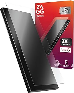 Защитная пленка ZAGG Glass+ для Samsung Galaxy S25 Ultra – экстремальная защита от ударов и разрушения, устойчивость к царапинам, отпечаткам пальцев, совместимость со сканером отпечатков пальцев, невидимый экран, простая установка.