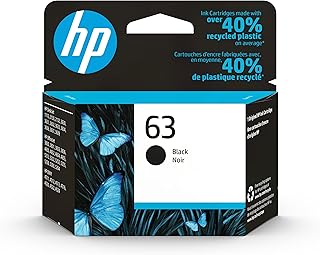 Черный картридж HP 63 для принтеров HP | Совместим с принтерами серий: DeskJet 1112, 2130, 3630; ENVY 4510, 4520; OfficeJet 3830, 4650, 5200 | Подходит для программы Instant Ink | F6U62AN