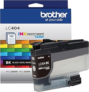 Оригинальный черный картридж Brother LC404BK с чернилами INKvestment Tank, ресурс печати -750 страниц.