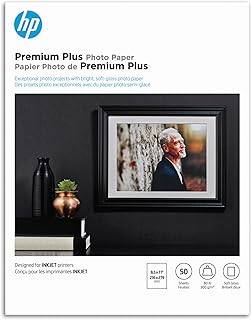 Фотобумага HP Premium Plus, матовая, 8,5 x 11 дюймов, 50 листов (CR667A)
