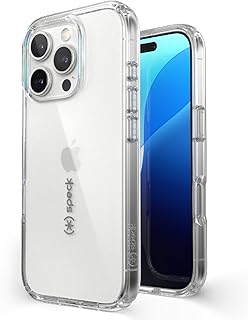 Чехол Speck Clear для iPhone 16 Pro - Тонкий чехол для iPhone 16 Pro - GemShell - Кристально прозрачный