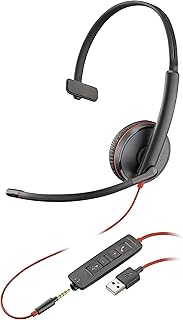 Наушники Plantronics Blackwire 3215 USB-A, моногарнитура, проводные