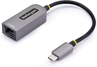 Адаптер StarTech.com 2.5GbE USB-C — Ethernet, сетевая карта NBASE-T, USB 3.0 Type-C 2.5/1G, многоскоростной, совместимый с Thunderbolt.