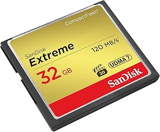 Карта памяти SanDisk Extreme CompactFlash 32 ГБ, UDMA 7, скорость до 120 МБ/с - SDCFXSB-032G-G46