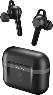 Беспроводные внутриканальные наушники Skullcandy Indy Evo, 30 часов работы от батареи, микрофон, совместимы с iPhone, Android и устройствами Bluetooth — черные.