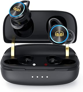 Беспроводные наушники Monster Clarity 101Plus AirLinks, Bluetooth 5.3, внутриканальные наушники с зарядным кейсом, стереозвук с глубокими басами, 28 часов работы от батареи, водостойкий дизайн для занятий спортом.
