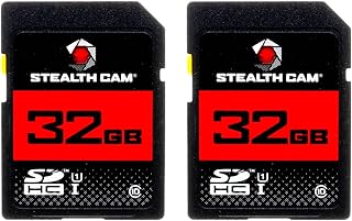 SD-карта STEALTH CAM — высокоскоростная карта для передачи данных, хранения информации, охоты, наблюдения за дичью, фото- и видеосъемки, 32 ГБ (2 шт.)