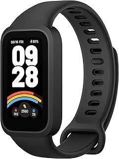 Фитнес-браслет Xiaomi Smart Band 9 Active, глобальная версия, 1,47-дюймовый дисплей, 18-дневный срок службы батареи, круглосуточный мониторинг здоровья и физической активности, водонепроницаемость 5ATM (черный).
