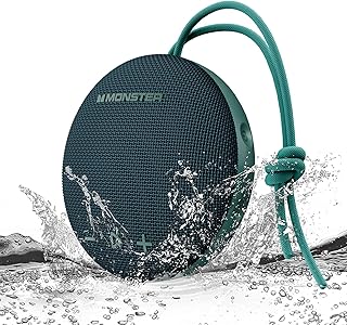 Мощная Bluetooth-колонка, водонепроницаемая (IPX8) для душа, Bluetooth 5.4, громкий HD-звук и мощные басы, очень длительное время работы, портативная беспроводная колонка для дома, пляжа и улицы.