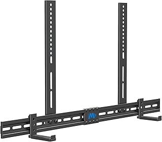 Кронштейн для саундбара Mounting Dream Soundbar Mount с отверстиями/без отверстий, нескользящее основание, выдвигается от 3,4 до 6,1 дюймов, выдерживает нагрузку до 20 фунтов, безопасен и прост в установке MD5425
