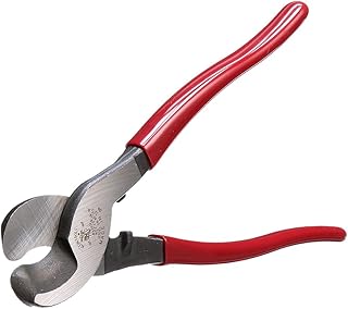Кабельорез Klein Tools 63050, производство США, сверхпрочный инструмент для резки алюминиевых, медных и коммуникационных кабелей.