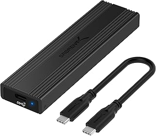 Корпус SABRENT USB 3.2 Type-C для твердотельных накопителей M.2 PCIe NVMe и SATA, не требующий инструментов для сборки (EC-SNVE)