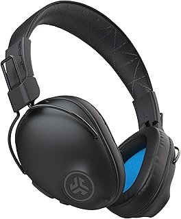 Беспроводные накладные наушники JLab Studio Pro, черные, более 50 часов работы от Bluetooth 5, эквалайзер EQ3, ультрамягкие амбушюры из искусственной кожи и пены Cloud Foam, регуляторы громкости и переключения треков.