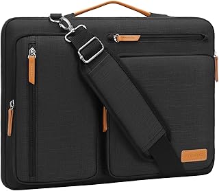 Защитная сумка для ноутбука MOSISO 360, совместимая с MacBook Pro 16 дюймов, HP, Dell, Lenovo, Asus, с боковым открыванием и 4 карманами на молнии, черная.