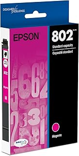 Картридж EPSON 802 DURABrite Ultra стандартной емкости, пурпурный (T802320-S), совместим с принтерами WorkForce Pro WF-4720, WF-4730, WF-4734, WF-4740.