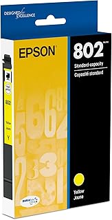 Картридж EPSON 802 DURABrite Ultra стандартной емкости, желтый (T802420-S), совместим с принтерами WorkForce Pro WF-4720, WF-4730, WF-4734, WF-4740.