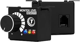 Регулятор уровня громкости Taramps Monitor Level Remote Controller, регулятор басов, эксклюзивно для усилителей Taramps, пульт дистанционного управления громкостью, черный, компактный, встроенные светодиоды: горит, перегружен и защищен.