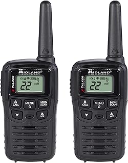 Двусторонние радиостанции Midland® T10 X-TALKER — 22 канала — рации дальнего действия, 38 кодов конфиденциальности — лучшие радиостанции для семейного кемпинга — комплект из 2 штук