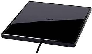 Усиленная комнатная плоская HDTV-антенна RCA – многонаправленный прием VHF и UHF, 4K/8K, 1080P, дальность действия 40 миль – ANT1360E