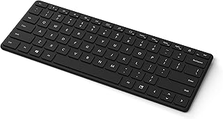 Компактная клавиатура Microsoft Designer — матово-черная. Автономная беспроводная клавиатура Bluetooth. Совместима с ПК/Mac с поддержкой Bluetooth.
