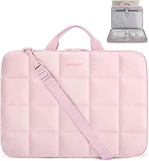 Чехол для ноутбука BAGSMART 15-16 дюймов с ремешком, мягкая сумка для ноутбука с ручкой, чехол для Macbook, совместимый с Macbook Air/Pro 15,6 дюймов, портфель для ноутбука, подходящий для Dell, HP, Lenovo