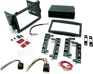 Комплект для установки стереосистемы Scosche ICGM10BN Double/Single DIN в некоторые автомобили General Motors 2006-2017 годов выпуска без усилителя — без пульта дистанционного управления на руле — см. руководство по совместимости на изображениях, чтобы проверить совместимость с вашим автомобилем.
