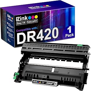 Совместимый с E-Z Ink барабанный блок (не тонер) для замены картриджей Brother DR420 DR 420 повышенной емкости, предназначенный для использования с принтерами HL-2270DW, HL-2280DW, HL-2230, HL-2240, HL-2240D, MFC-7860DW, MFC-7360N и DCP-7065DN (1 барабанный блок).