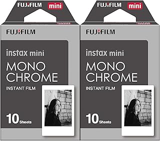 Набор из 2 монохромных пленок Fujifilm Instax Mini (20 черно-белых снимков).