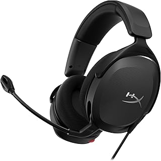HyperX Cloud Stinger 2 Core – игровая гарнитура для ПК, легкая накладная гарнитура с микрофоном, функцией отключения микрофона при повороте, поддержкой пространственного звука DTS Headphone:X, 40-мм драйверами, черная.