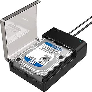 Док-станция SABRENT USB 3.0 — SATA для внешних жестких дисков (HDD и SSD) 2,5 или 3,5 дюйма [поддержка UASP] (EC-DFLT)