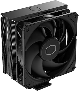 Кулер для процессора Cooler Master Hyper 212 Black, вентилятор SickleFlow 120 Edge PWM, алюминиевая верхняя крышка, 4 медные тепловые трубки, высота 152 мм, AMD Ryzen AM5/AM4, кронштейны для Intel LGA 1851/1700/1200
