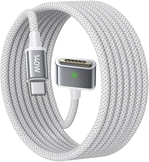 Зарядное устройство LISEN USB-C с магнитным кабелем (2 метра) для MacBook Air Pro M4, 140 Вт, для MacBook Air (15''/13'' M4 2025, M3 2024, M2 2023, M2 2022), Pro (16"/14" 2024/2023/2021)