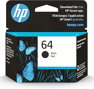 Черный картридж HP 64 для принтеров HP | Совместим с принтерами серий: ENVY Inspire 7950e; ENVY Photo 6200, 7100, 7800; Tango | Подходит для программы Instant Ink | N9J90AN