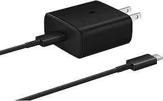 Официальное сетевое зарядное устройство Samsung 45 Вт USB-C с функцией сверхбыстрой зарядки (черное)