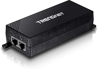 Инжектор питания TRENDnet Gigabit Power Over Ethernet Plus, PoE+ (30 Вт), обеспечивает питание сети на расстоянии до 100 м (328 футов), черный, TPE-115GI (1 шт.)