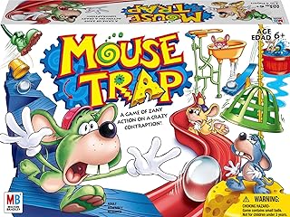 Настольная игра Hasbro Gaming Mouse Trap для детей, семейные настольные игры для детей, игры для 2-4 игроков, семейные игры, подарки для детей, от 6 лет и старше (эксклюзивно на Amazon)
