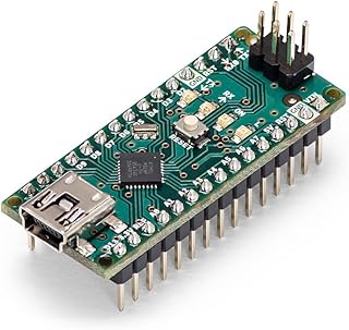 Arduino Nano [A000005] – компактный микроконтроллер ATmega328P с 22 цифровыми выводами ввода/вывода, 8 аналоговыми входами, USB-подключением и совместимостью с Arduino IDE для прототипирования и проектов «сделай сам».
