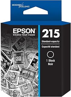 Стандартный черный картридж с чернилами EPSON 215 (T215120-S) совместим с принтерами WorkForce WF-100, WF-110, EC-110.
