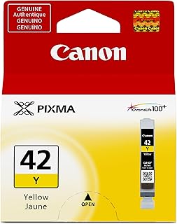 Оригинальный желтый чернильный картридж Canon CLI-42, совместимый с принтерами PIXMA PRO-100.